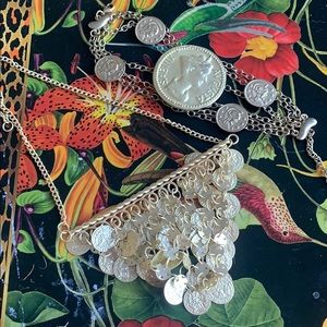 Coin bracket and matching necklace